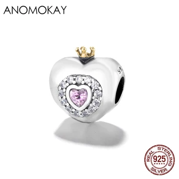 100% 925 Sterling Silver Heart Bead fit Original Bracelet Necklace Pink Crystal 925 Silver Bracelet Charm for Women Girl 
100% 925 Sterling Silver Heart Bead fit Original Bracelet Necklace Pink Crystal 925 Silver Bracelet Charm for Women Girl