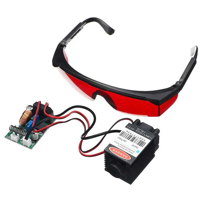 450nm 2500mW High Power Focusing Blue Laser Module TTL 12V DIY CNC Cutting Laser Engraver Accessories 2.5W + Goggles
450nm 2500mW High Power Focusing Blue Laser Module TTL 12V DIY CNC Cutting Laser Engraver Accessories 2.5W + Goggles
