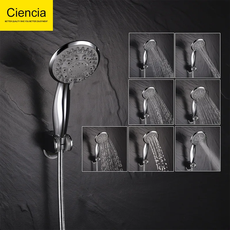 Plastic Chrome Handheld Sprinkler Nozzle Supercharge Shower Head Shower Nozzle Cold Seven Feature Ciencia
Plastic Chrome Handheld Sprinkler Nozzle Supercharge Shower Head Shower Nozzle Cold Seven Feature Ciencia