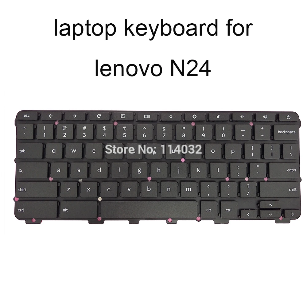 

US English Notebook PC Keyboard For LENOVO CHROMEBOOK 100E N24 N3350 Chrome-US USA QWERTY Laptop Keyboards SN20Q37037 LCM16K63US