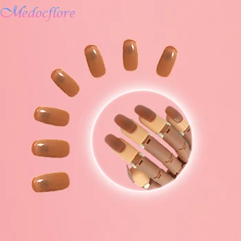 Professional Full Coverage Fake Nail Tips 200pcs Brown Plastic Press on Nail Art Design Fingernail Practice Accessories
Professional Full Coverage Fake Nail Tips 200pcs Brown Plastic Press on Nail Art Design Fingernail Practice Accessories