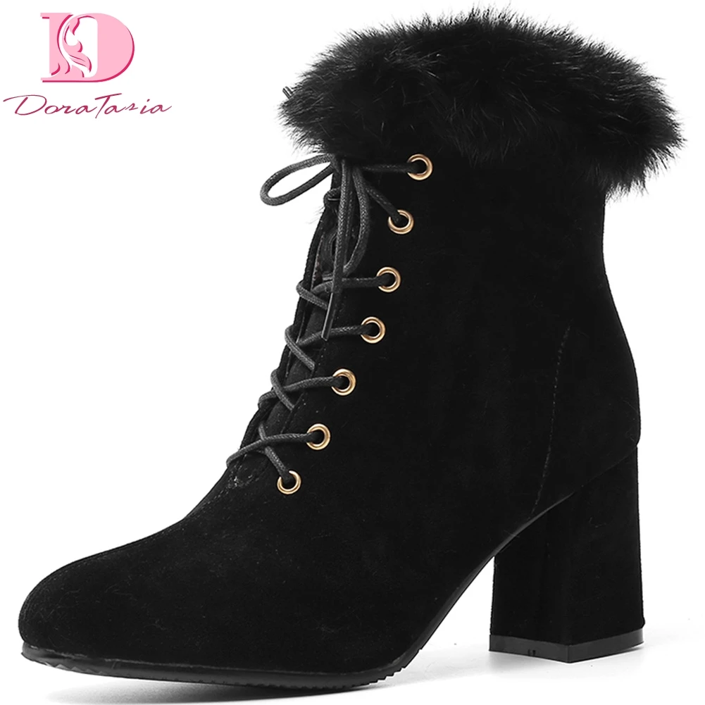 Doratasia 2020 large size 33-46 elegant chunky high heels ankle boots woman shoes lace up concise winter boots women shoes
Doratasia 2020 large size 33-46 elegant chunky high heels ankle boots woman shoes lace up concise winter boots women shoes