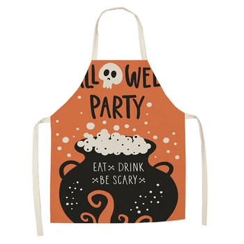 Halloween Apron Multi-function Kitchen Pinafore Adult Pinafore Household Aprons Cotton Linen Kitchen Apron
Halloween Apron Multi-function Kitchen Pinafore Adult Pinafore Household Aprons Cotton Linen Kitchen Apron