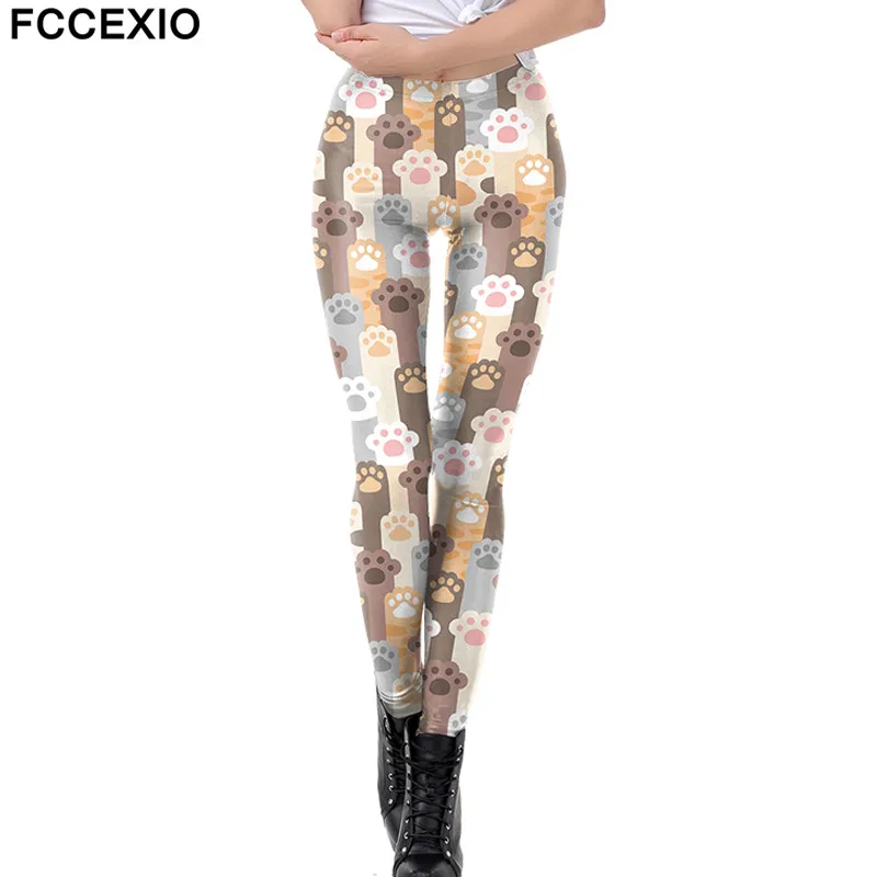 FCCEXIO Printed Leggings Cute Pug Cat Paw Print Women Pants Workout Fitness Leggins Sexy Skinny Tights Female Mid Waist Legings
FCCEXIO Printed Leggings Cute Pug Cat Paw Print Women Pants Workout Fitness Leggins Sexy Skinny Tights Female Mid Waist Legings