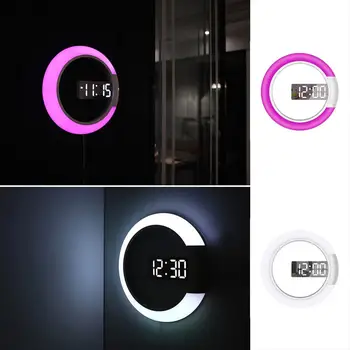 Date Alarm Clock Room Device Fashion Digital Tools Gadget Silver / Black Home Convenient Temperature
Date Alarm Clock Room Device Fashion Digital Tools Gadget Silver / Black Home Convenient Temperature