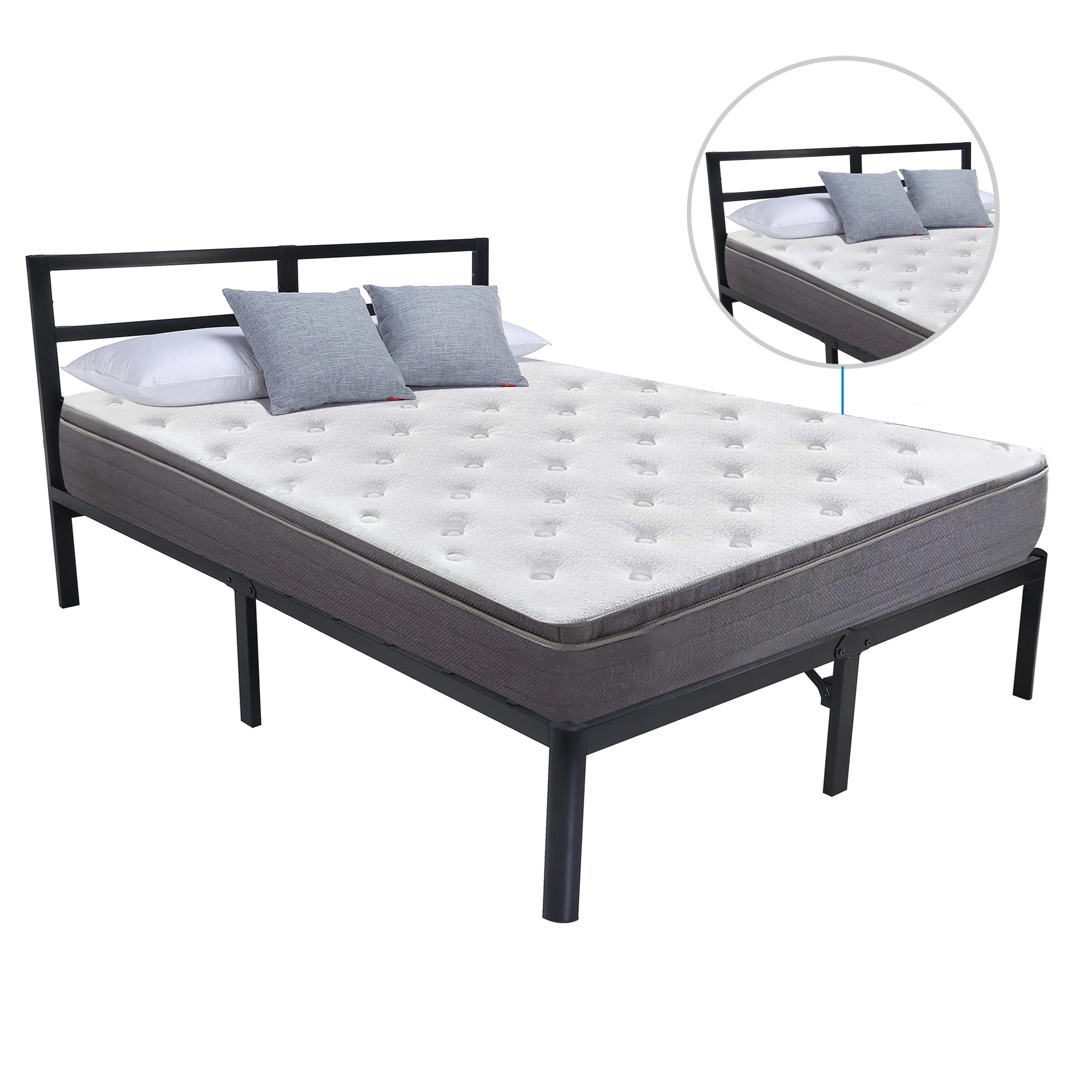 14 inch Tall Heavy-Duty Steel Slats/1.0T Steel Frame/V1402/ Head Support/Bed Frame/Platform Bed
14 inch Tall Heavy-Duty Steel Slats/1.0T Steel Frame/V1402/ Head Support/Bed Frame/Platform Bed