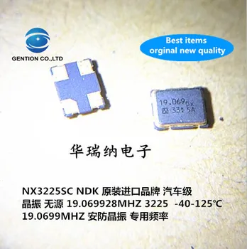 10pcs 100% orginal new 3225 passive SMD crystal 19.0699MHZ 19.0699M 4-pin crystal NDK NX3225SC 
10pcs 100% orginal new 3225 passive SMD crystal 19.0699MHZ 19.0699M 4-pin crystal NDK NX3225SC