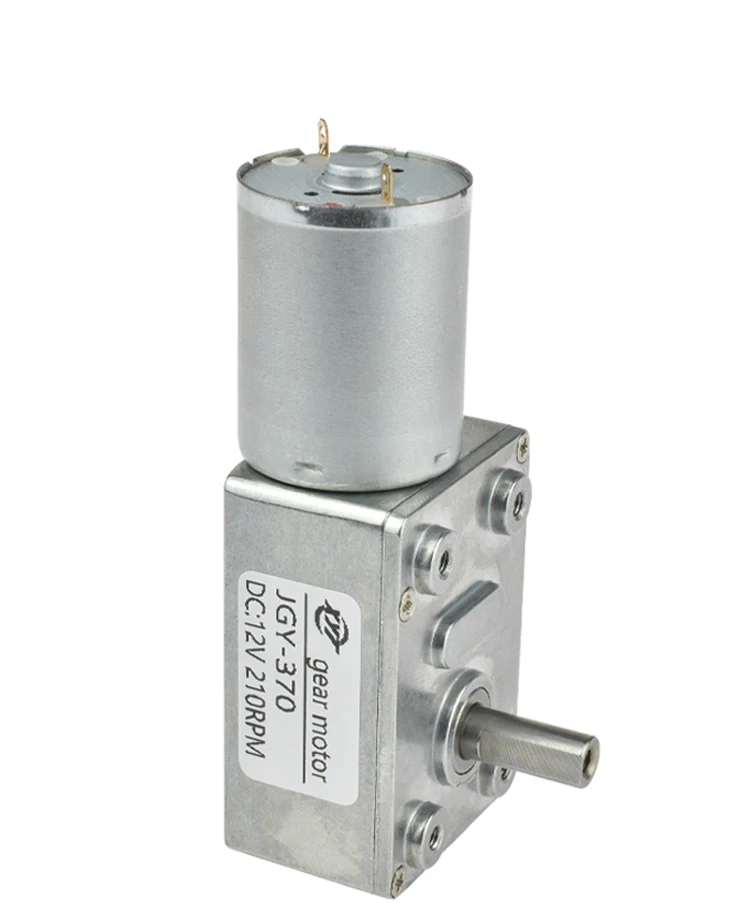 3V6V 12V 24V 2RPM to 210RPM DC Worm Drive Reduction Gear Motor Low Speed for DIY Gearmotors JGY370 Worm Gearmotor 12V 3V6V 12V 24V 2RPM to 210RPM DC Worm Drive Reduction Gear Motor Low Speed for DIY Gearmotors JGY370 Worm Gearmotor 12V