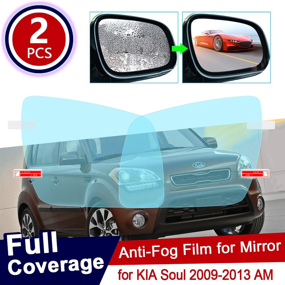 for KIA Soul 2009 2010 2011 2012 2013 AM Full Cover Anti Fog Film Rearview Mirror Rainproof Clear Anti-fog Films Car Accessories |
