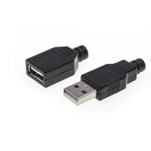 10 pcs Flat Edge Type A Plug Female Buckle Wire Type Welded Connector USB Master Plastic Shell Jack Tail Sockect Terminals
10 pcs Flat Edge Type A Plug Female Buckle Wire Type Welded Connector USB Master Plastic Shell Jack Tail Sockect Terminals