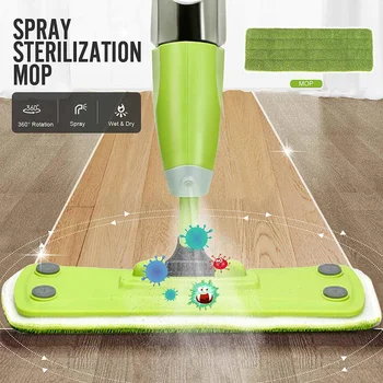 Spray Mop with Reusable Microfiber Pads Handle Mop for Home Laminate Wood Ceramic Tiles Floor Cleaning 360 Degree Rotation
Spray Mop with Reusable Microfiber Pads Handle Mop for Home Laminate Wood Ceramic Tiles Floor Cleaning 360 Degree Rotation