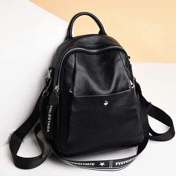 2020 new leather shoulder bag female first layer cowhide broadband ladies backpack fashion school bag
2020 new leather shoulder bag female first layer cowhide broadband ladies backpack fashion school bag