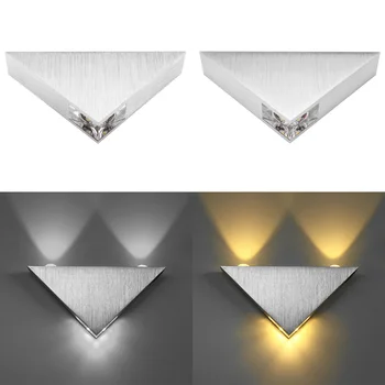 3/9W Modern Led Wall Lamp Aluminum Body Triangle Wall LED Light Outdoor Indoor Waterproof Wall Lamps Home Light Decoration 
3/9W Modern Led Wall Lamp Aluminum Body Triangle Wall LED Light Outdoor Indoor Waterproof Wall Lamps Home Light Decoration