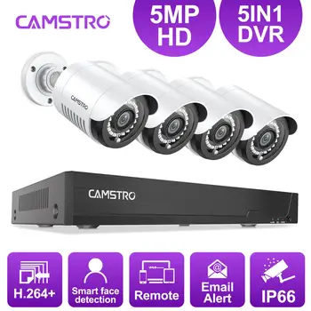 Camstro 4CH 5MP Lite Security System 5IN1 H.264+ DVR With 4PCS 5MP HD Bullet Outdoor Weatherproof Cameras Surveillance CCTV Kit 
Camstro 4CH 5MP Lite Security System 5IN1 H.264+ DVR With 4PCS 5MP HD Bullet Outdoor Weatherproof Cameras Surveillance CCTV Kit