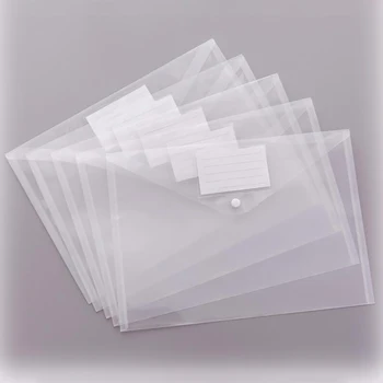 Simple Transparent Document Bag Thicken Plastic Button Closure Folder Filing Pouch A4 File Bag Student Stationery Pouch
Simple Transparent Document Bag Thicken Plastic Button Closure Folder Filing Pouch A4 File Bag Student Stationery Pouch