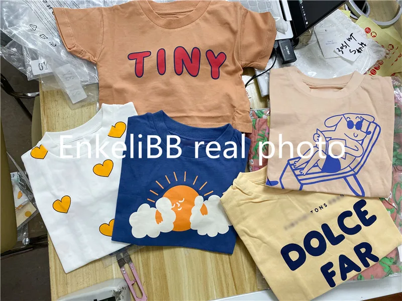 EnkeliBB 2020 New Toddler Boy Girl Fashion Brand T Shirts Baby Cotton O Neck Tops For Summer Strawberry Orange Print Child Tees EnkeliBB 2020 New Toddler Boy Girl Fashion Brand T Shirts Baby Cotton O Neck Tops For Summer Strawberry Orange Print Child Tees