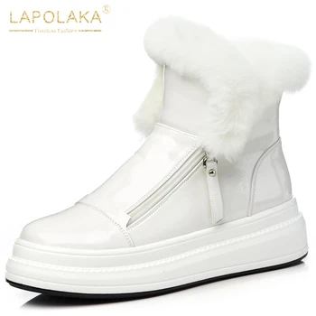 Lapolaka 2020 Fashion New Warm Plush Winter Boots Woman Shoes Designer Zipper Platform Wedges Trendy Luxury Boots Ladies
Lapolaka 2020 Fashion New Warm Plush Winter Boots Woman Shoes Designer Zipper Platform Wedges Trendy Luxury Boots Ladies