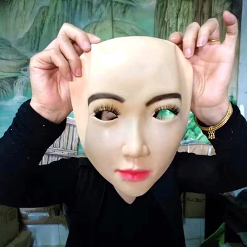 Realistic Human Skin Mask Disguise Self Masks with False eyelashes Latex Horror Scary Mask halloween mascaras maske silicone
Realistic Human Skin Mask Disguise Self Masks with False eyelashes Latex Horror Scary Mask halloween mascaras maske silicone