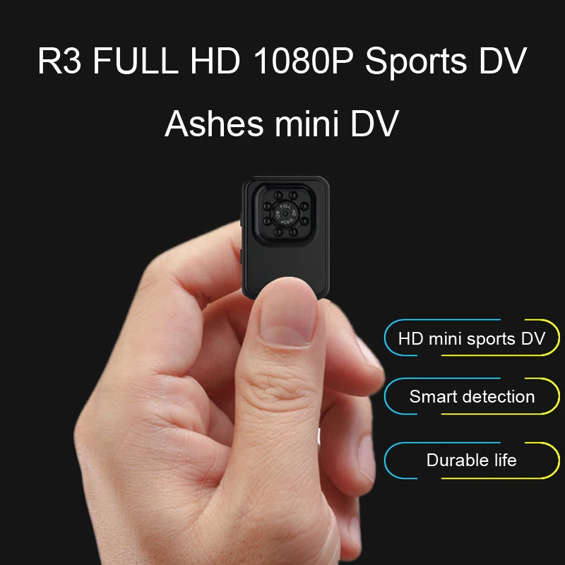 R3 WiFi Mini Camera HD 1080P Micro Camera USB 2.0 Port Infrared Night Sports Loop For Hiking Riding
R3 WiFi Mini Camera HD 1080P Micro Camera USB 2.0 Port Infrared Night Sports Loop For Hiking Riding