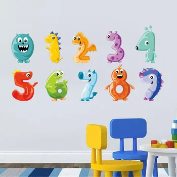 Cartoon Animal Numbers Wall Sticker Colorful Monsters Digital 0 To 9 One Set Decals Cute Home Decor For Kids Nursery Room Mural
Cartoon Animal Numbers Wall Sticker Colorful Monsters Digital 0 To 9 One Set Decals Cute Home Decor For Kids Nursery Room Mural