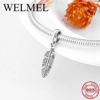 New 925 Sterling Silver Swan Feathers Fashion Charms pendants Fit Original Pandora Charm Bracelet Bangles Jewelry making 
New 925 Sterling Silver Swan Feathers Fashion Charms pendants Fit Original Pandora Charm Bracelet Bangles Jewelry making