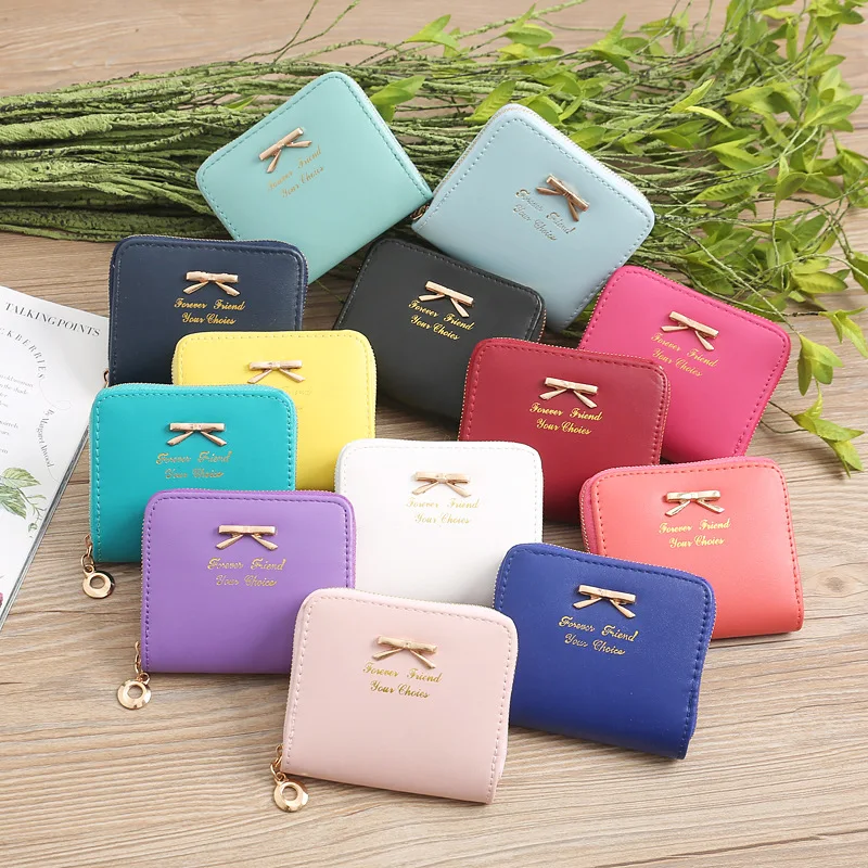 Korean Version of Fashion Lady Coin Bag Simple Butterfly Knot Zero Wallet Zipper Small Wallet Short Zero Wallet Card Bag 
Korean Version of Fashion Lady Coin Bag Simple Butterfly Knot Zero Wallet Zipper Small Wallet Short Zero Wallet Card Bag