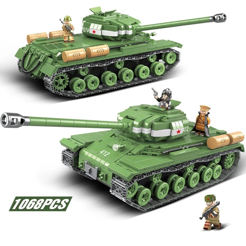 2020 New 1068PCS Soviet Stalin 2M Heavy Tank Building Blocks for Legoing Technic Military Weapon WW2 Tank Weapon Bricks Toys
2020 New 1068PCS Soviet Stalin 2M Heavy Tank Building Blocks for Legoing Technic Military Weapon WW2 Tank Weapon Bricks Toys
