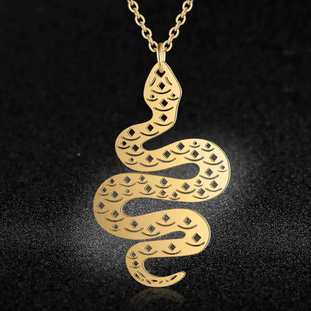 100% Stainless Steel Animal Snake Fashion Necklace for Women Wholesale Special Gift Female Trendy Jewelry
100% Stainless Steel Animal Snake Fashion Necklace for Women Wholesale Special Gift Female Trendy Jewelry