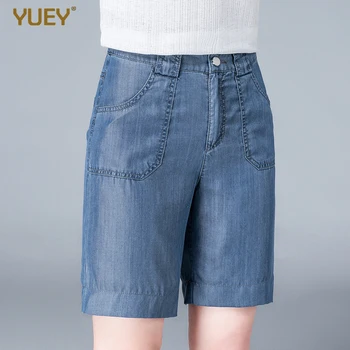 Women's Casual Thin Tencel High Waist Summer Denim Shorts Female Straight Simple Zipper Soft Short Jeans Solid Color Plus Size
Women's Casual Thin Tencel High Waist Summer Denim Shorts Female Straight Simple Zipper Soft Short Jeans Solid Color Plus Size