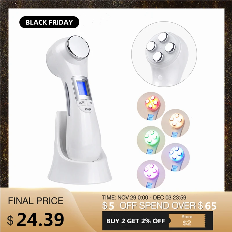 Drop Ship New LED Photon Face Lifting Device Radio Frequency EMS Vibration Anti Aging Wrinkle Reduce Acne Treatment Beauty Tool
Drop Ship New LED Photon Face Lifting Device Radio Frequency EMS Vibration Anti Aging Wrinkle Reduce Acne Treatment Beauty Tool