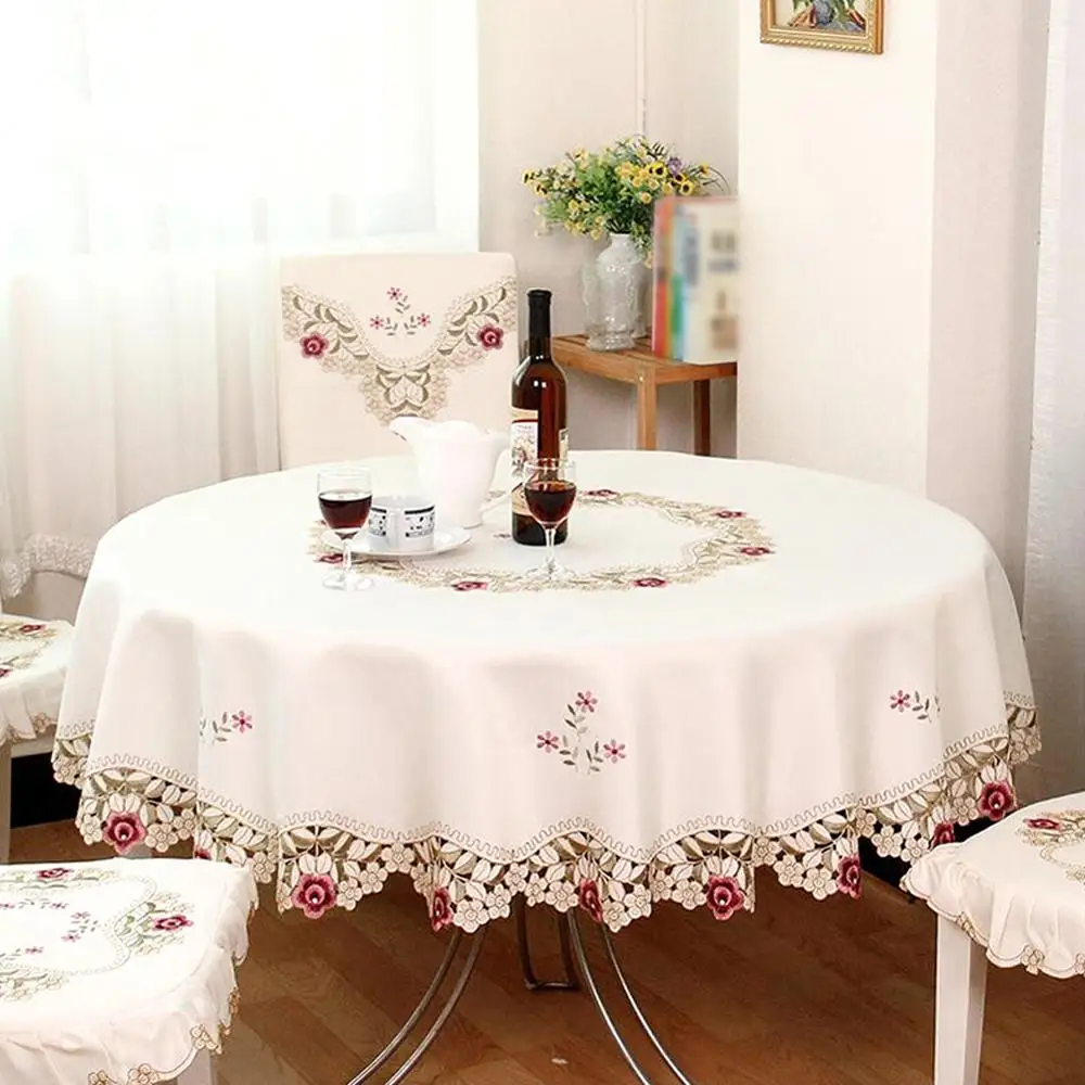 European Classical Round Tablecloth For Table Decor Jacquard Lace Elegant Table Cloth Dining Table Cabinet Cover home textile
European Classical Round Tablecloth For Table Decor Jacquard Lace Elegant Table Cloth Dining Table Cabinet Cover home textile