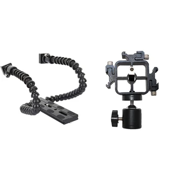 1 Pcs 1/4Inch Quick Release Plate Double Head Flash Bracket & 1 Set Camera Triple Hot Shoe Three Head Light Lamp Holder
1 Pcs 1/4Inch Quick Release Plate Double Head Flash Bracket & 1 Set Camera Triple Hot Shoe Three Head Light Lamp Holder
