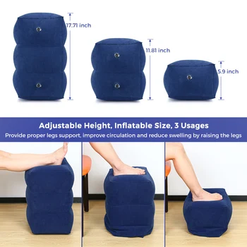 Travel Inflatable Foot Rest Pillow Adjustable Height Portable Leg Rest Pillow Cushion Carrying Bag Airplane Home Car Office Foot
Travel Inflatable Foot Rest Pillow Adjustable Height Portable Leg Rest Pillow Cushion Carrying Bag Airplane Home Car Office Foot