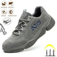 Mesh Steel Toe Anti-static Anti-smashing Men Safety Shoes Comfortable Puncture Proof Work Shoes Security Breathable Sneakers
Mesh Steel Toe Anti-static Anti-smashing Men Safety Shoes Comfortable Puncture Proof Work Shoes Security Breathable Sneakers