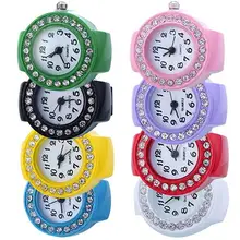 Fashion Quartz Finger Ring Watch Lady Watch Girl Watch Silicon Watch Round Watch Rhinestone Elastic Watch Gift
Fashion Quartz Finger Ring Watch Lady Watch Girl Watch Silicon Watch Round Watch Rhinestone Elastic Watch Gift