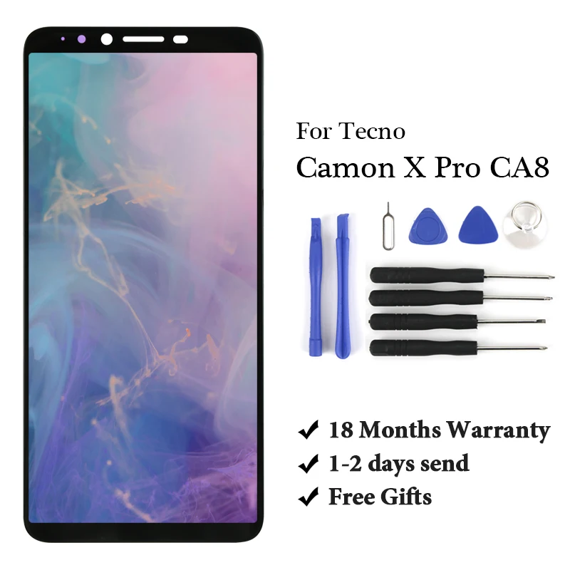 10 шт. для Tecno Camon X Pro CA8 ЖК-экран дигитайзер высокое качество замена сборка ЖК