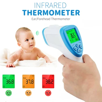 Portable Digital Infrared Thermometer Ear Forehead Thermometer for Baby Adult Non Contact Indoor Temperature Measurement Device
Portable Digital Infrared Thermometer Ear Forehead Thermometer for Baby Adult Non Contact Indoor Temperature Measurement Device