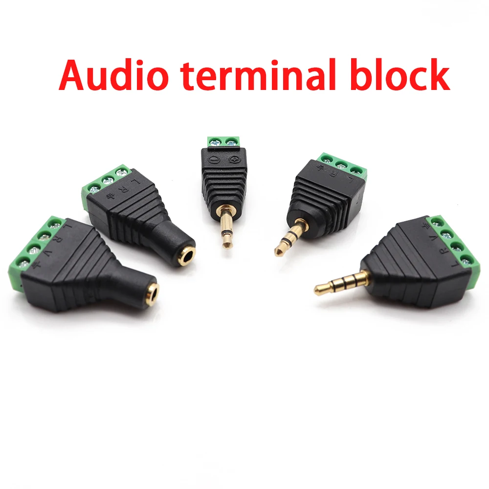 2pcs/lot 3.5 jack connector stereo adapter 3.5mm RCA audio mono channel plug to screw terminal audio mono channel plug
2pcs/lot 3.5 jack connector stereo adapter 3.5mm RCA audio mono channel plug to screw terminal audio mono channel plug