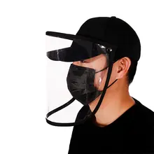 Защитная шляпа-капельница, съемная весенне-осенняя шляпа с защитой от вирусов, прозрачная маска, бейсбольная кепка(China)