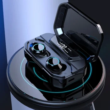 Bluetooth Earphones With 3300mAh Charging Box BT5.0 Wireless Earphone Waterproof Touch Smart Sports Earphone BT Dual Mics 
Bluetooth Earphones With 3300mAh Charging Box BT5.0 Wireless Earphone Waterproof Touch Smart Sports Earphone BT Dual Mics