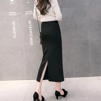 Women Spring Autumn Knitted Stripe High Waist Skirt Pockets Long Thin Bag Hip Skirts Step Solid Color Lace Up Split Skirt Female
Women Spring Autumn Knitted Stripe High Waist Skirt Pockets Long Thin Bag Hip Skirts Step Solid Color Lace Up Split Skirt Female