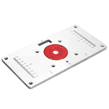 Woodworking Slotting Wood Milling Guide Multifunction Aluminum alloy Router Table Insert Plate Trimming Machine Flip Plate New
Woodworking Slotting Wood Milling Guide Multifunction Aluminum alloy Router Table Insert Plate Trimming Machine Flip Plate New