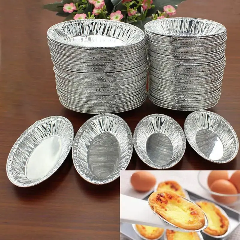 250pcs Disposable Oval Loaf Pan Aluminum Tin Foil Egg Tart Mold Cupcake Muffin Baking Tartlets Cup
250pcs Disposable Oval Loaf Pan Aluminum Tin Foil Egg Tart Mold Cupcake Muffin Baking Tartlets Cup