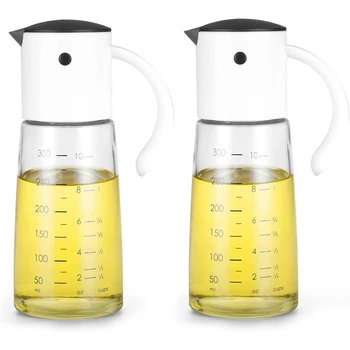 Oil Dispenser Bottle for Kitchen Cooking - Auto Flip Condiment Container with Automatic Cap and Stopper 2 Pack
Oil Dispenser Bottle for Kitchen Cooking - Auto Flip Condiment Container with Automatic Cap and Stopper 2 Pack