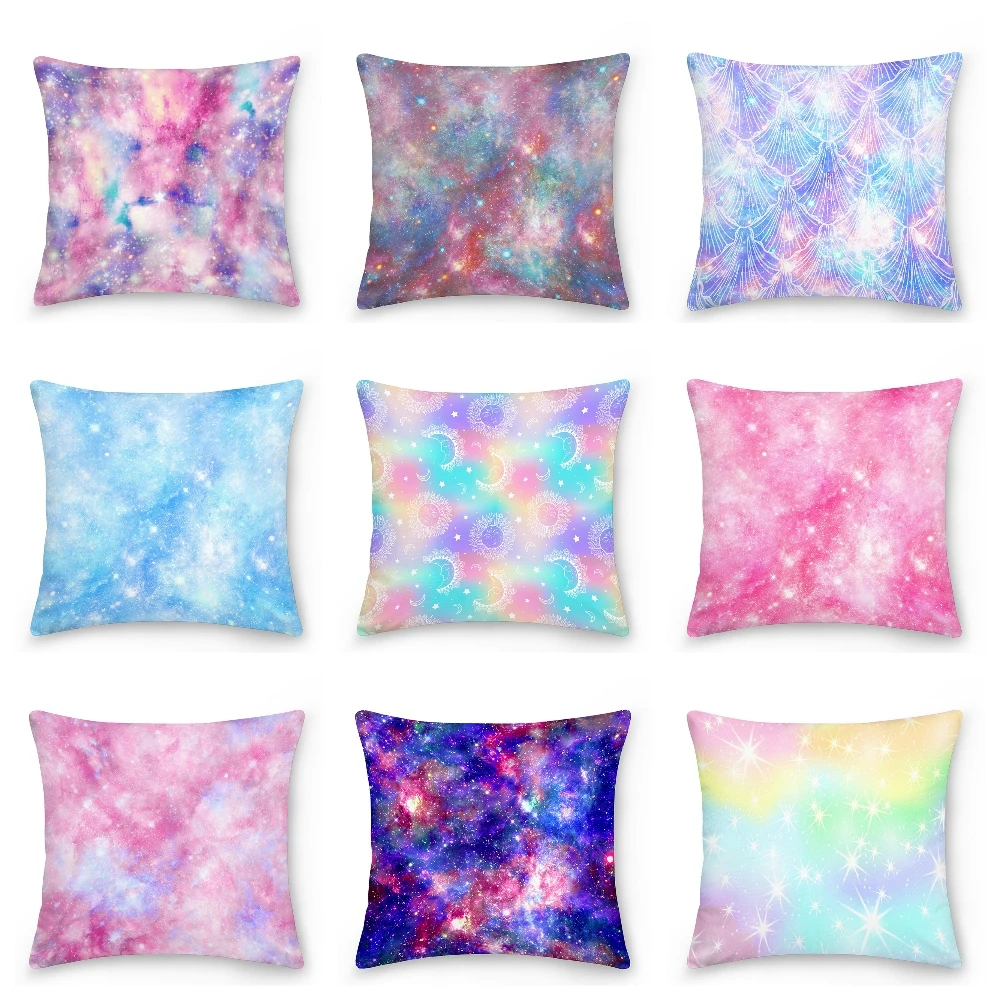 Galaxy Starry Sky Cushion Cover 45x45cm Pillowcover Decorative Pillowcase Polyester Throw Pillow Cover Sofa Decoration 
Galaxy Starry Sky Cushion Cover 45x45cm Pillowcover Decorative Pillowcase Polyester Throw Pillow Cover Sofa Decoration