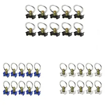 10 Pack L-Type Track Single Bolt Fitting With Stainless Steel Ring Single Stud Fitting with Ring for L Track
10 Pack L-Type Track Single Bolt Fitting With Stainless Steel Ring Single Stud Fitting with Ring for L Track