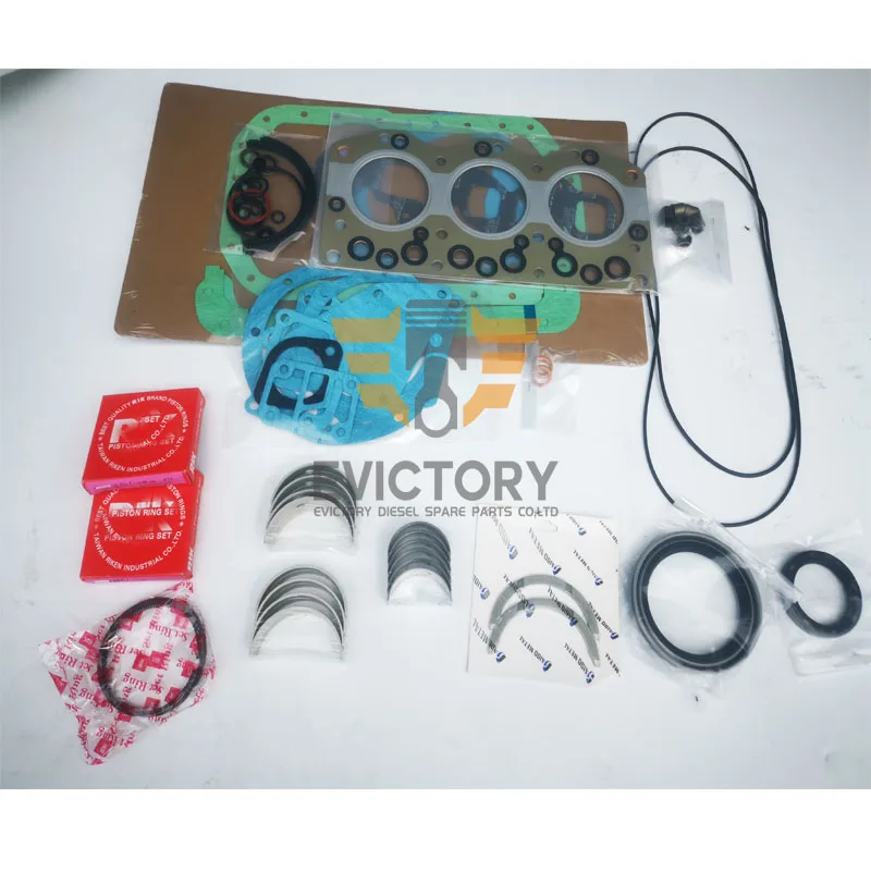 Для Isuzu 3AE1 Запчасти для ремонта двигателя поршневое кольцо + комплект для подшипников 
Для Isuzu 3AE1 Запчасти для ремонта двигателя поршневое кольцо + комплект для подшипников