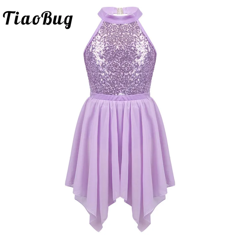 TiaoBug Kids Sequins Gymnastics Leotard with Irregular Chiffon Tutu Ballet Skirt Set Girls Figure Skating Costume Dance Wear 
TiaoBug Kids Sequins Gymnastics Leotard with Irregular Chiffon Tutu Ballet Skirt Set Girls Figure Skating Costume Dance Wear
