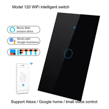 1 Gang Wifi Smart Light Switch Glass Screen Touch Panel Voice Control Wireless Wall Switch work For Alexa Echo Google US Plug
1 Gang Wifi Smart Light Switch Glass Screen Touch Panel Voice Control Wireless Wall Switch work For Alexa Echo Google US Plug