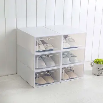 6Pcs Plastic Shoe Box Stackable Foldable Shoe Organizer Drawer Storage Case with Flipping Clear Door Ladies Men 33.5x23.5x13cm
6Pcs Plastic Shoe Box Stackable Foldable Shoe Organizer Drawer Storage Case with Flipping Clear Door Ladies Men 33.5x23.5x13cm